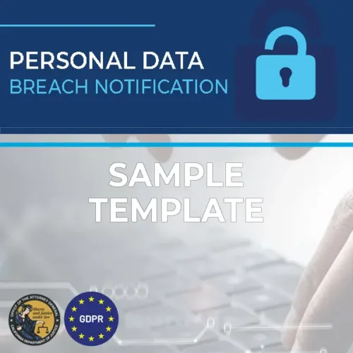 personal data breach notification template download