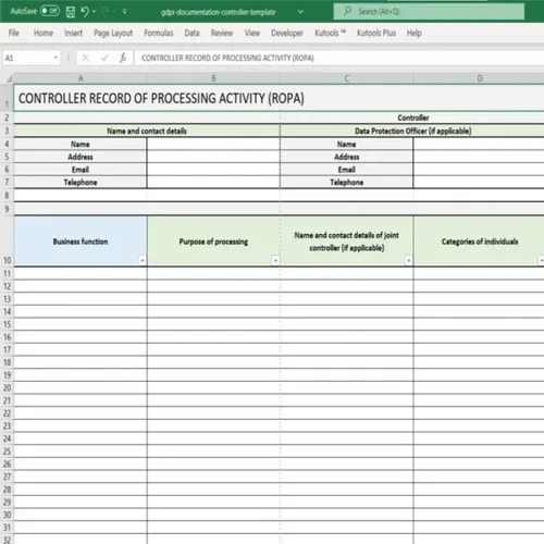 ROPA Controller Template Screenshot