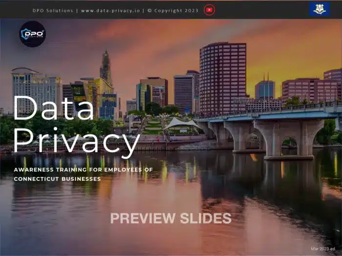 Connecticut (CTDPA) Data Privacy Awareness Training For Employees PPT - Image 2