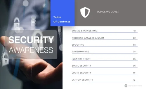 Cybersecurity Awareness Training for Employees ppt, Discount cybersecurity awareness training ppt download. cybersecurity awareness training ppt slide index