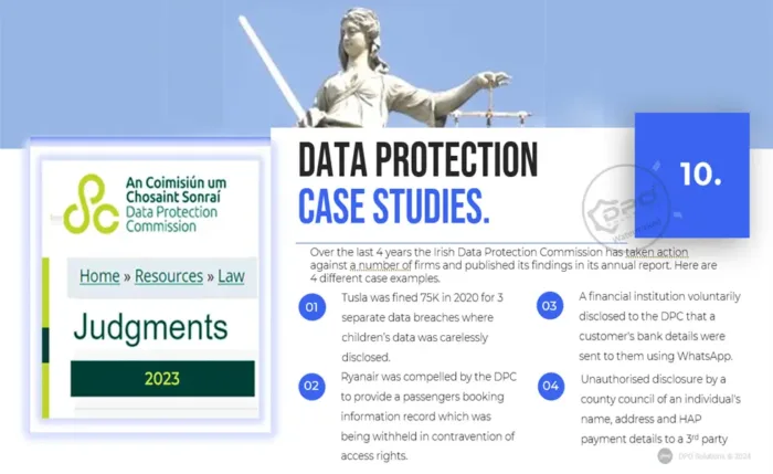 data privacy awareness short training presentation - data protection case studies - slide 10