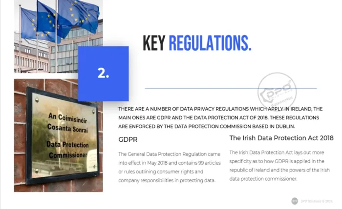 data privacy awareness short training presentation - key regulations - slide 2